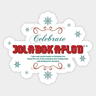 Celebrate Jolabokaflod Sticker